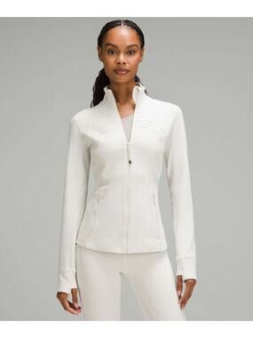 Lululemon Define Jacket Bone Full Zip Luon Thumbholes Athletic Gym Womens 4